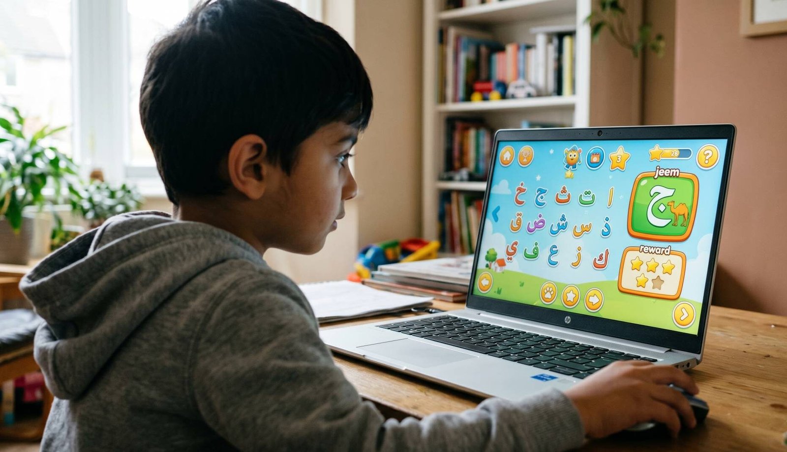 Child learning Quran online effectively in a one-on-one session